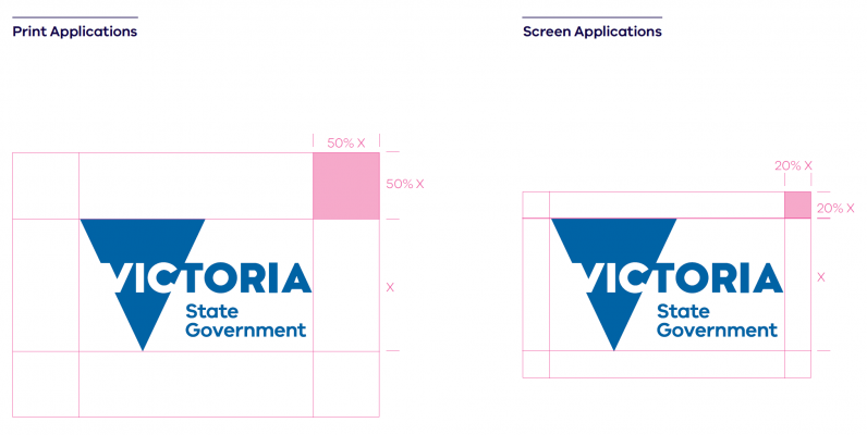 Victoria State Government print and screen logos